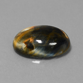 Pietersite Multicolorido Natural 7.07ct, Corte Oval, Opaco
