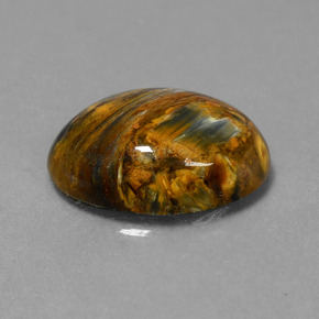 Pietersite Multicolorido Natural 7.17ct, Corte Oval, Opaco