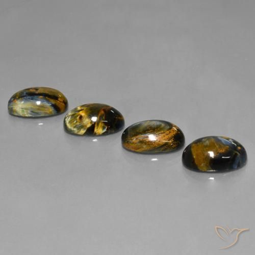 Pedras preciosas de Pietersite Multicolorido natural de 19.27 ct, Corte Oval, Opaco