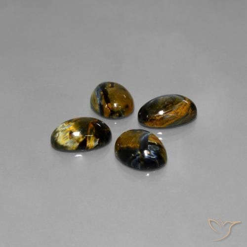 Pedras preciosas de Pietersite Multicolorido natural de 19.27 ct, Corte Oval, Opaco