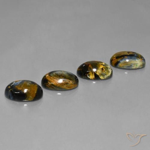 Pedras preciosas de Pietersite Multicolorido natural de 19.27 ct, Corte Oval, Opaco