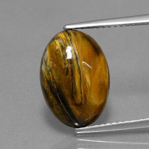 Pietersite Multicolorido Natural 3.89ct, Corte Oval, Opaco