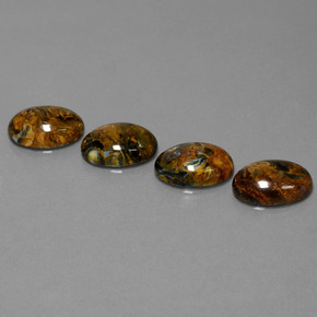 Pedras preciosas de pietersita multicolorido natural de  ct, corte oval, opaco