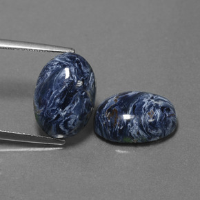 Pedras preciosas de pietersita multicolorido natural de 9,79 ct, corte oval, opaco