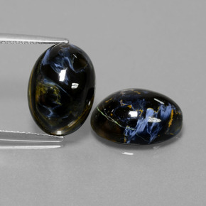 Pedras preciosas de pietersita multicolorido natural de 11,20 ct, corte oval, opaco