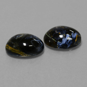 Pedras preciosas de pietersita multicolorido natural de 11,20 ct, corte oval, opaco