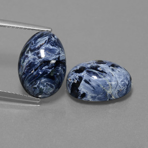 Pedras preciosas de pietersita multicolorido natural de 10,91 ct, corte oval, opaco