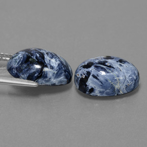 Pedras preciosas de pietersita multicolorido natural de 10,91 ct, corte oval, opaco