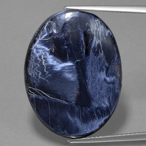Pietersita multicolorido natural 19,23ct, corte oval, opaco