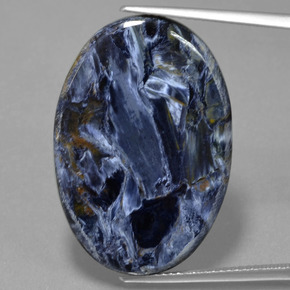 Pietersita multicolorido natural 17,56ct, corte oval, opaco