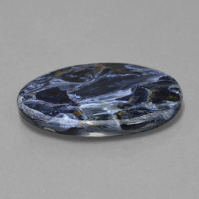 Pietersita multicolorido natural 17,56ct, corte oval, opaco