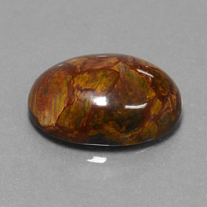 Pietersite Multicolorido Natural 8.30ct, Corte Oval, Opaco