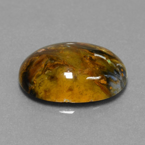 Pietersita multicolorido natural 7,10ct, corte oval, opaco