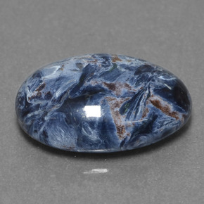 Pietersita multicolorido natural 3,89ct, corte oval, opaco