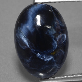 Pietersita multicolorido natural 5,07ct, corte oval, opaco
