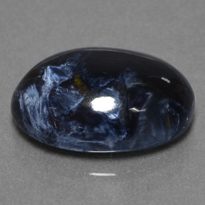 Pietersita multicolorido natural 5,07ct, corte oval, opaco