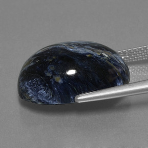 Pietersita multicolorido natural 10,97ct, corte oval, opaco
