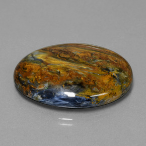 Pietersita multicolorido natural 32,35ct, corte oval, opaco