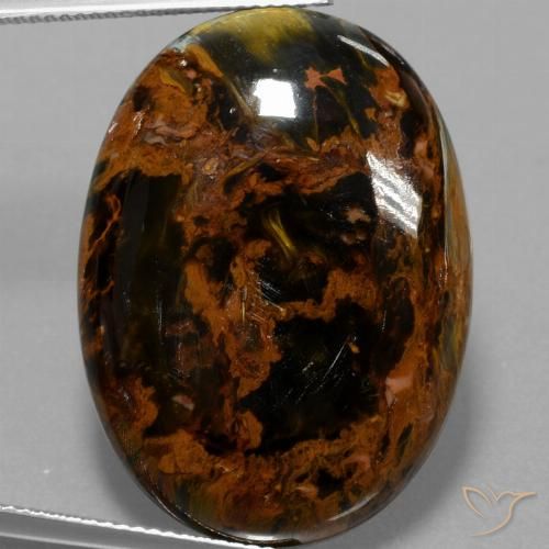 36.52ct Natural Multicolorido Pietersite, oval, Opaco