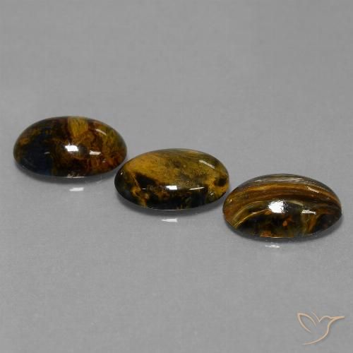12.70ctw Natural Multicolorido Pietersite, oval, Opaco