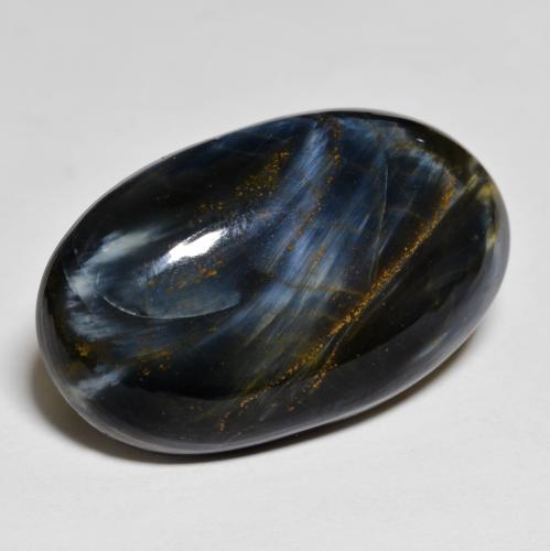Pietersita multicolorido natural 19,36ct, corte oval, opaco