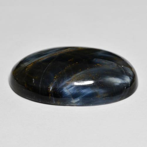 Pietersita multicolorido natural 19,36ct, corte oval, opaco