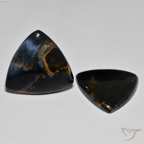 Pedras preciosas de Pietersite Multicolorido natural de 12.28 ct, Trilhão, Opaco