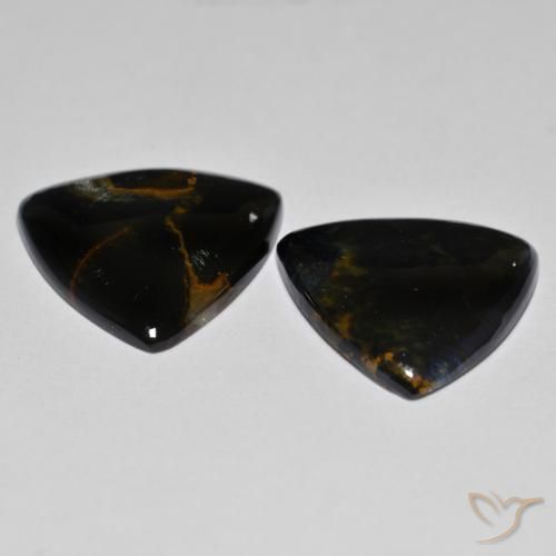 Pedras preciosas de Pietersite Multicolorido natural de 12.28 ct, Trilhão, Opaco