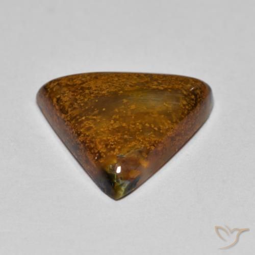 Pietersite Castanho médio Natural 4.51ct, Trilhão, Opaco