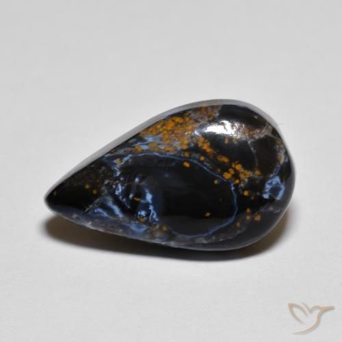 4.78ct Natural Multicolorido Pietersite, Formato de pêra, Opaco