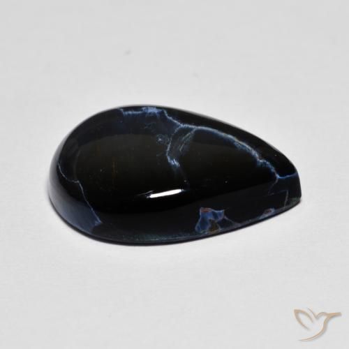 Pietersite Multicolorido Natural 6.93ct, Formato de pêra, Opaco