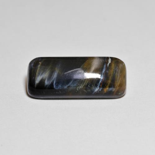 Pietersita multicolorido natural 5,68ct, almofada cortada, opaco