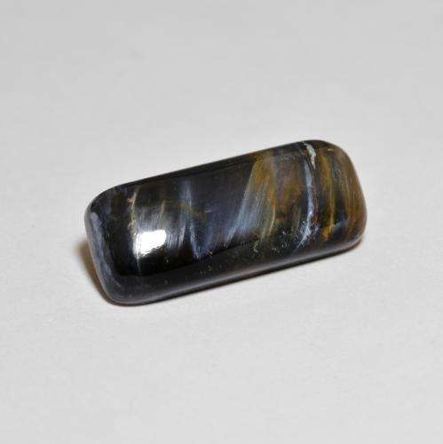 Pietersita multicolorido natural 5,68ct, almofada cortada, opaco