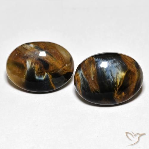 12.67ctw Natural Multicolorido Pietersite, oval, Opaco