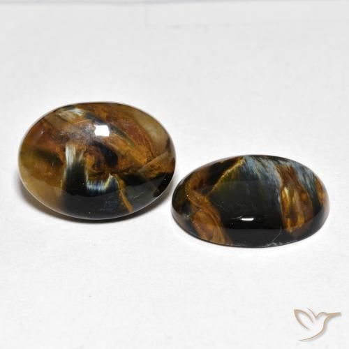 Pedras preciosas de Pietersite Multicolorido natural de 12.67 ct, oval, Opaco