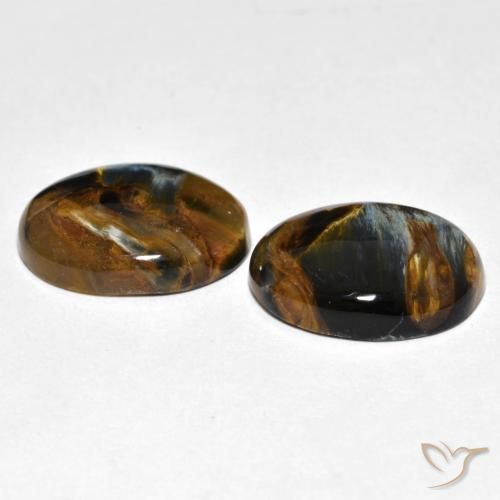 Pedras preciosas de Pietersite Multicolorido natural de 12.67 ct, oval, Opaco