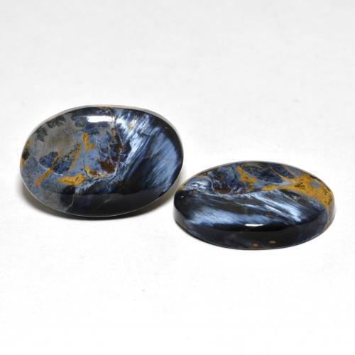 Pedras preciosas de pietersita multicolorido natural de 12,73 ct, corte oval, opaco
