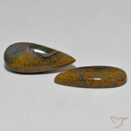Pedras preciosas de Pietersite Multicolorido natural de 8.34 ct, Formato de pêra, Opaco