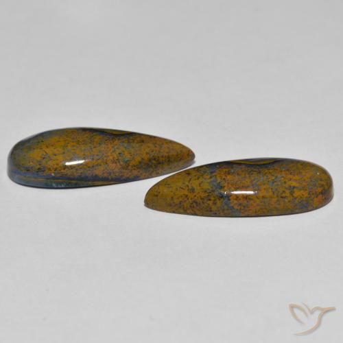 Pedras preciosas de Pietersite Multicolorido natural de 8.34 ct, Formato de pêra, Opaco