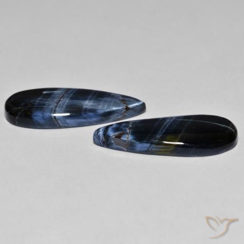 Pedras preciosas de Pietersite Multicolorido natural de 14.98 ct, Formato de pêra, Opaco