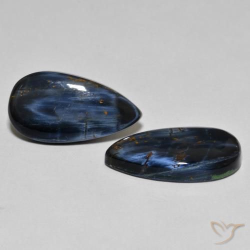 Pedras preciosas de Pietersite Multicolorido natural de 11.62 ct, Formato de pêra, Opaco