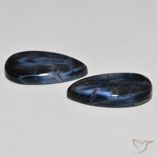 Pedras preciosas de Pietersite Multicolorido natural de 11.62 ct, Formato de pêra, Opaco