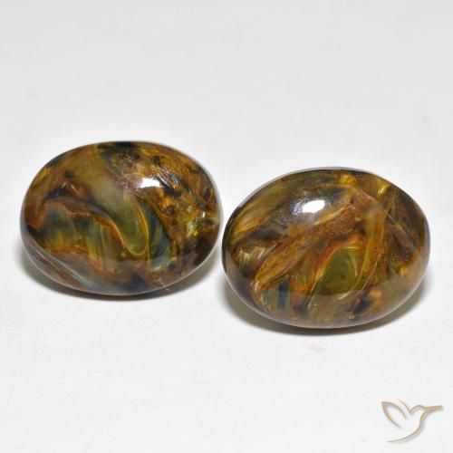 16.92ctw Natural Multicolorido Pietersite, oval, Opaco