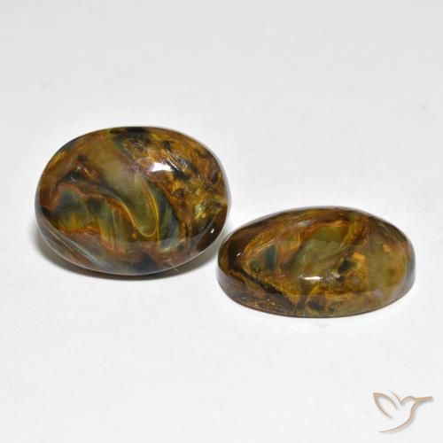 Pedras preciosas de Pietersite Multicolorido natural de 16.92 ct, oval, Opaco