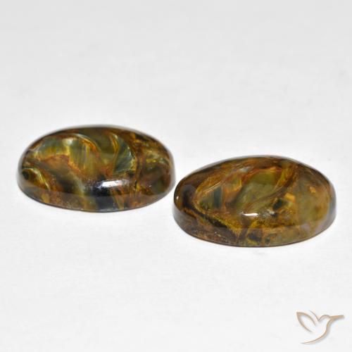 Pedras preciosas de Pietersite Multicolorido natural de 16.92 ct, oval, Opaco