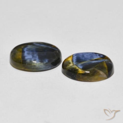 Pedras preciosas de Pietersite Multicolorido natural de 10.15 ct, oval, Opaco