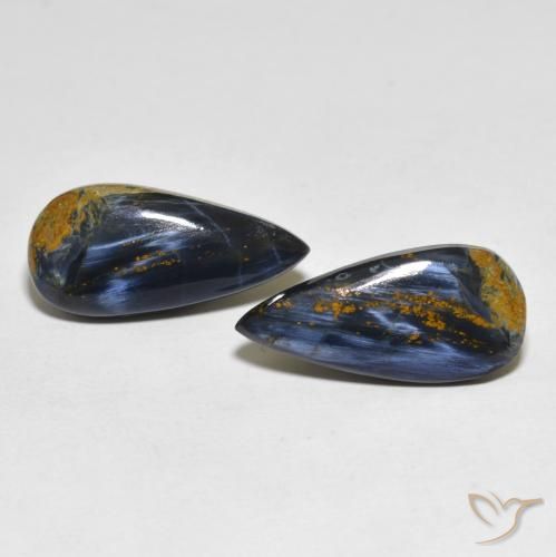 10.94ctw Natural Multicolorido Pietersite, Formato de pêra, Opaco