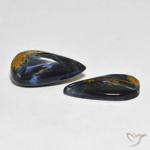 Pedras preciosas de Pietersite Multicolorido natural de 10.94 ct, Formato de pêra, Opaco