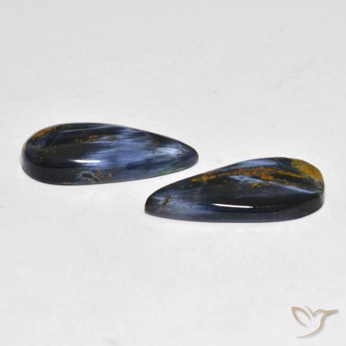 Pedras preciosas de Pietersite Multicolorido natural de 10.94 ct, Formato de pêra, Opaco