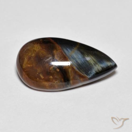 Pietersite Multicolorido Natural 5.13ct, Formato de pêra, Opaco